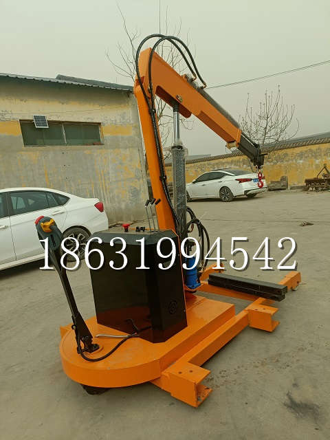 固阳县自卸车厢随车吊 自制轮式四不像起重机 四驱平板吊 5吨 贵盛